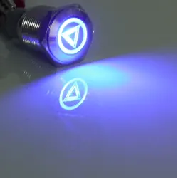 16mm LED illuminé autobloquant étanche bouton de poussée interrupteur en acier inoxydable